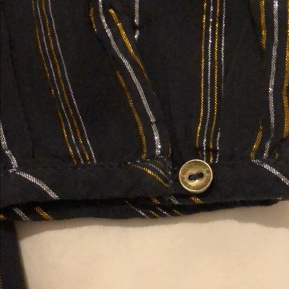 SOLD Scotch & Soda Metallic stripe cotton blouse - Picture 6 of 11